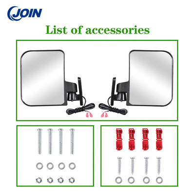 Kaca Spion Mobil Golf LED Hitam ODM Dapat Dilepas Dengan Tanda Belok