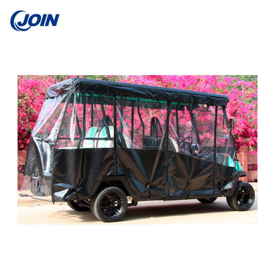 Tahan Air Golf Cart Penutup Hujan 6 Kandang Mengemudi Penumpang