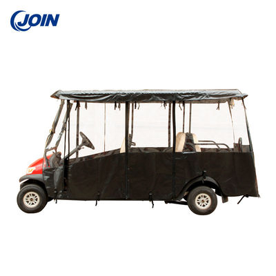 ODM Golf Cart Enclosure Rain Curtain 6 Kursi Tahan Lama Mudah Dipasang