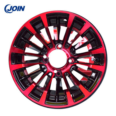 ODM 215/35-12 Golf Cart Penutup Ban Roda Dengan Warna Merah / Hitam