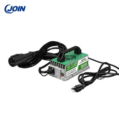 48V 7.5A Golf Cart Aksesoris Charger Baterai Tahan Air