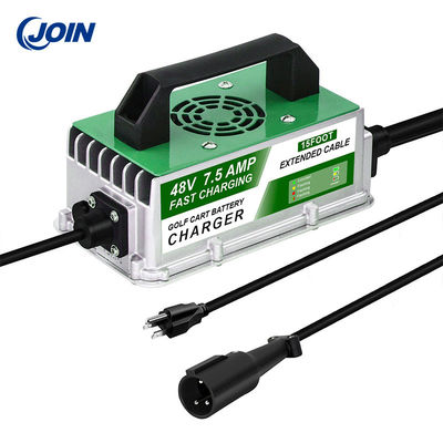 48V 7.5A Golf Cart Aksesoris Charger Baterai Tahan Air